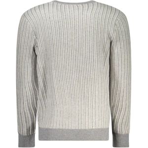 Guess, Truien, Heren, Grijs, L, Polyester, Grijze Polyester Pullover