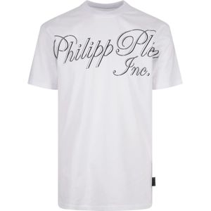Philipp Plein, T-Shirts Wit, Heren, Maat:M