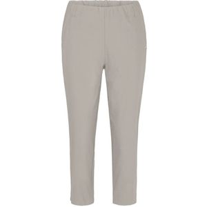 LauRie, Slim Capri Broek Grijs Zand Grijs, Dames, Maat:2XL