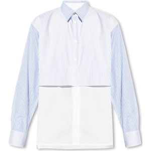PS By Paul Smith, Blouses & Shirts, Dames, Wit, M, Katoen, Gestreept overhemd