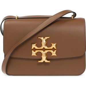 Tory Burch, Tassen, Dames, Bruin, ONE Size, Leer, ‘Eleanor’ schoudertas