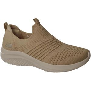 Skechers, Schoenen, Dames, Beige, 41 EU, Beige Slip-On Stretch Fit Sneakers