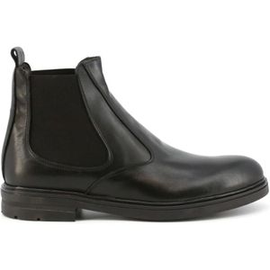 Duca di Morrone, Schoenen, Heren, Zwart, 43 EU, Leer, Zwarte leren herenlaarzen Herfst/Winter Collectie