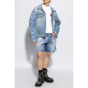 Dsquared2, Korte broeken, Heren, Blauw, XS, Denim, Denim shorts