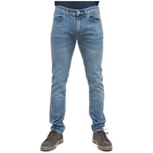 Jeckerson, Jeans, Heren, Blauw, W38, Denim, Slim Fit Tri-Blend Denim Jeans