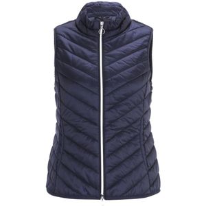 Betty Barclay, Jassen, Dames, Blauw, 4Xl, Polyester, Gewatteerd vest met rits