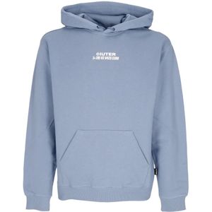 Iuter, Country Blue Horses Lichtgewicht Hoodie Blauw, Heren, Maat:S