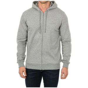 Armani Jeans, Sweatshirts & Hoodies, Heren, Grijs, XL, Katoen, Hoodie Zwart Lange Mouw