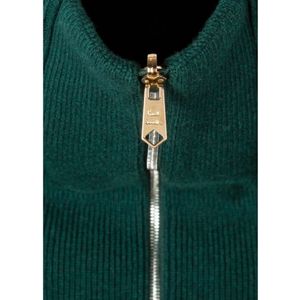 Paul Smith, Truien, Heren, Groen, M, Wol, Groene Wol Zip Cardigan