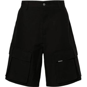 Represent, Casual Shorts Zwart, Heren, Maat:L