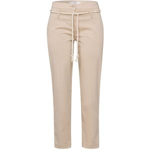 Brax, Broeken, Dames, Beige, M, Katoen, Moderne Flatfrontbroek