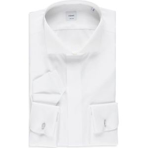 Càrrel, Overhemden, Heren, Wit, XL, Katoen, Witte Katoenen Overhemd met Kraag en Lange Mouwen