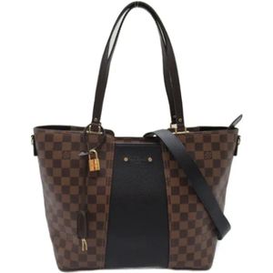 Louis Vuitton Vintage, Pre-owned, Dames, Bruin, ONE Size, Pre-owned Canvas crossbody-bags