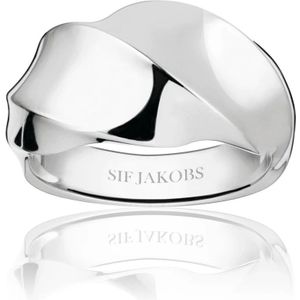 Sif Jakobs Jewellery, Ardito Pianura Rhodium-geplateerde Sterling Zilveren Ring Grijs, Dames, Maat:52 MM