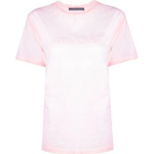 Alberta Ferretti, Tops, Dames, Roze, S, T-shirt