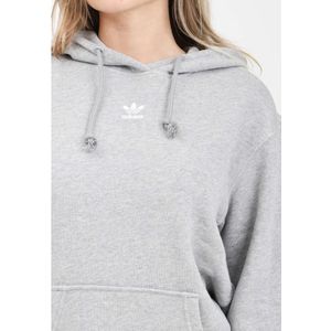 Adidas Originals, Sweatshirts & Hoodies, Dames, Grijs, XS, Katoen, Grijze en witte hoodie Essentials