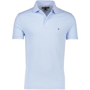Tommy Hilfiger, Tops, Heren, Blauw, XL, Katoen, Lichtblauw Slim Fit Polo Shirt