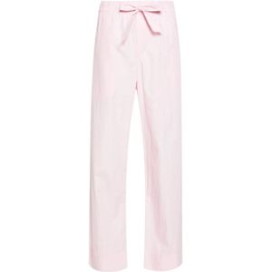 Tekla, Rose Pink Poplin Elastische Taille Broek Roze, Dames, Maat:L