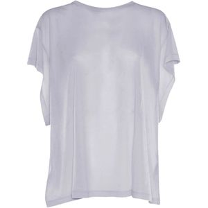 Dondup, Tops, Dames, Grijs, M, Katoen, Casual Katoenen T-Shirt voor Mannen