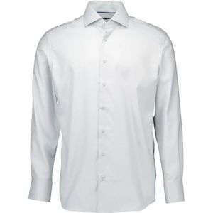 Eterna, lange mouw overhemden lichtgroen Wit, Heren, Maat:2XL