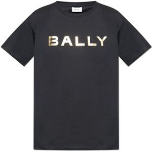 Bally, Tops, Heren, Zwart, 2Xl, Katoen, T-shirt met logo