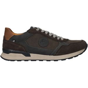 Rieker, Comfortabele bruine sneakers met grijze accenten Veelkleurig, Heren, Maat:44 EU
