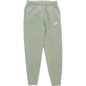 Nike, Broeken, Heren, Groen, XL, Katoen, Groene Fleece Jogger Trainingsbroek