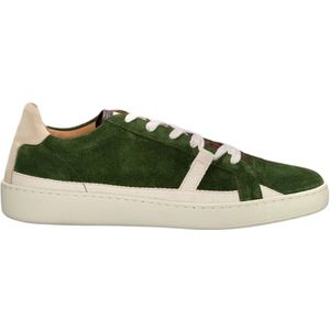 Pantofola d'Oro, Schoenen, Heren, Groen, 45 EU, Leer, Groene Sneakers voor Heren