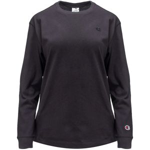 Champion, Sweatshirts & Hoodies, Dames, Zwart, L, Katoen, Dames Longsleeve Shirt