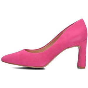 Unisa, Schoenen, Dames, Roze, 37 EU, Suède, Fuchsia Roze Suède Blokhak Pumps