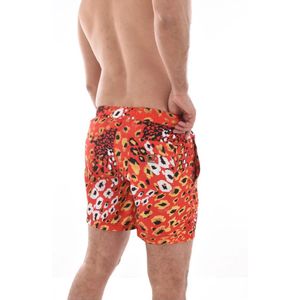 Cavalli Class, Badkleding, Heren, Veelkleurig, M, Polyester, Dierenprint Zwemshorts - Oranje