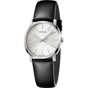 Calvin Klein, Accessoires, Dames, Zwart, ONE Size, Elegant Dames Roestvrijstalen Horloge