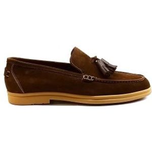 Berwick, Schoenen, Heren, Bruin, 40 EU, Comfortabele Bruine Moccasin met Kwastjes