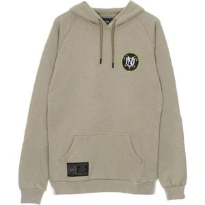 Dolly Noire, Sweatshirts & Hoodies, Heren, Beige, S, Katoen, Monogram Lichtgewicht Hoodie Beige