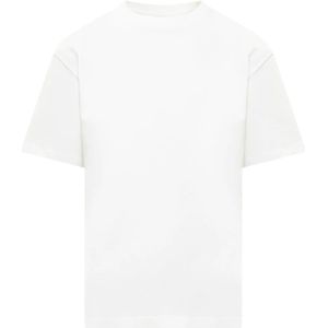 Armarium, Tops, Dames, Wit, L, Witte T-shirt, Korte Mouwen, Losse Pasvorm
