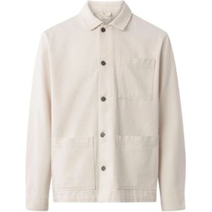Knowledge Cotton Apparel, Overhemden, Heren, Wit, XL, Katoen, Shirts