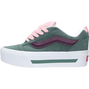 Vans, Schoenen, Dames, Groen, 42 EU, Suède, Lage Sneakers Knu Stack