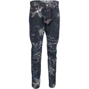 Alexander McQueen Pre-owned, Pre-owned, Dames, Blauw, S, Katoen, Pre-owned Cotton bottoms