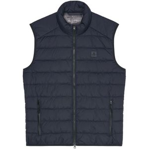 Marc O'Polo, Jassen, Heren, Blauw, M, Polyester, Vests