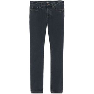 Saint Laurent, Jeans, Heren, Zwart, W29, Katoen, Slim-fit Jeans