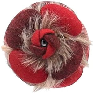 Chanel Vintage, Pre-owned Wool brooches Rood, Dames, Maat:ONE Size