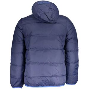 La Martina, Jassen, Heren, Blauw, 2Xl, Elegante Jas met Afneembare Capuchon in Blauw