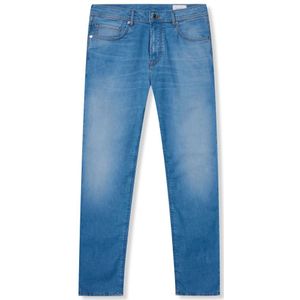 Baldessarini, Jeans, Heren, Blauw, W33 L32, Katoen, Klassieke Leren Jas