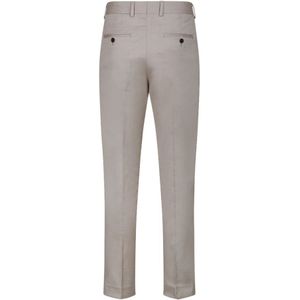 Selected Homme, Broeken, Heren, Beige, L, Polyester, Chino Broek Rechte Snit Rits