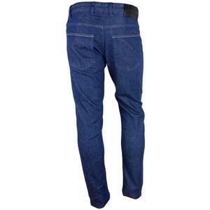 Aquascutum, Jeans, Heren, Blauw, W34, Katoen, Donkerblauwe Katoenen Denim Jeans