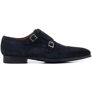 Magnanni, Schoenen, Heren, Blauw, 41 1/2 EU, Suède, Gespschoenen