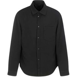 Balenciaga, Overhemden, Heren, Zwart, S, Wol, Wollen Gabardine Unisex Vest