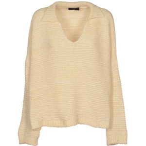 Alanui, Beige Truien met Helder Kleurenpalet Beige, Dames, Maat:M