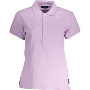 North Sails, Polo T-shirt van biologisch katoen met logo Roze, Heren, Maat:M