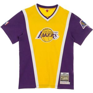 Mitchell & Ness, NBA T-shirt basketbaljas Paars, Heren, Maat:L